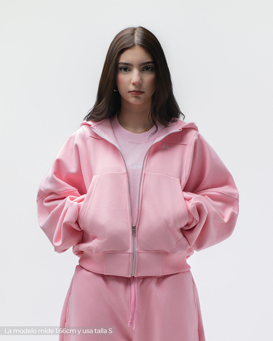 Zip Hoddie Rosado