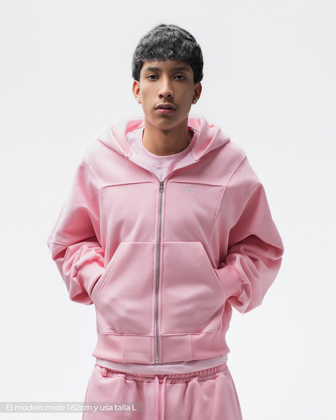 Zip Hoddie Rosado