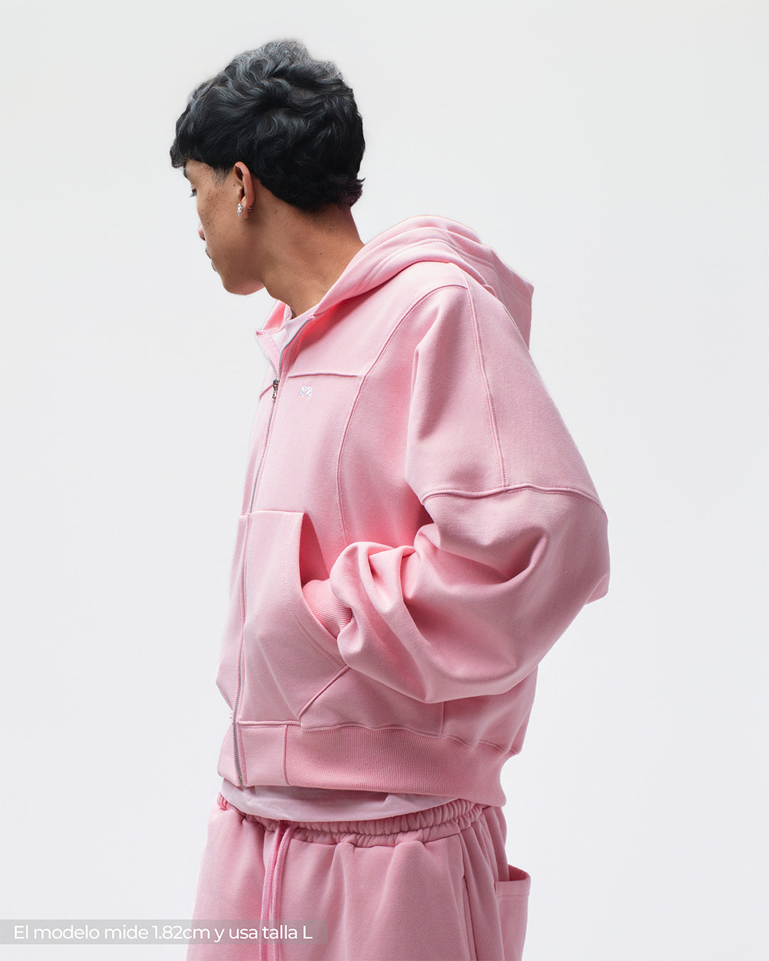 Zip Hoddie Rosado