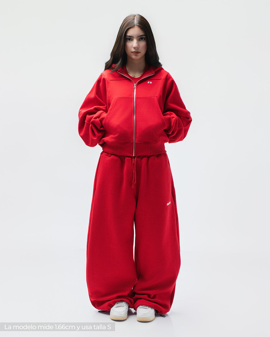 Zip Hoddie Rojo
