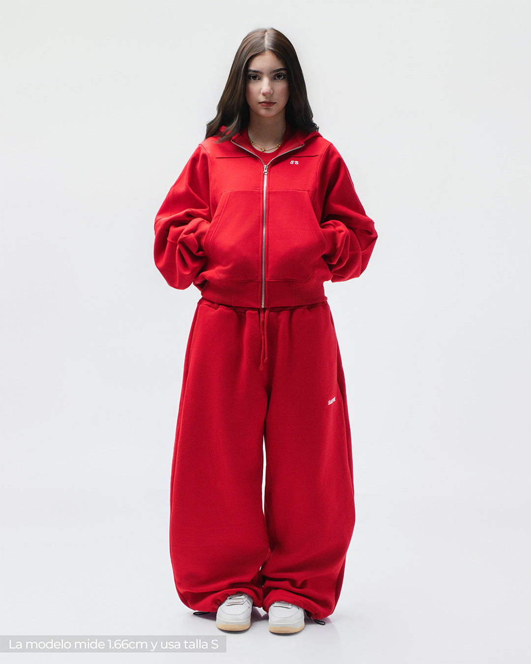 Zip Hoddie Rojo