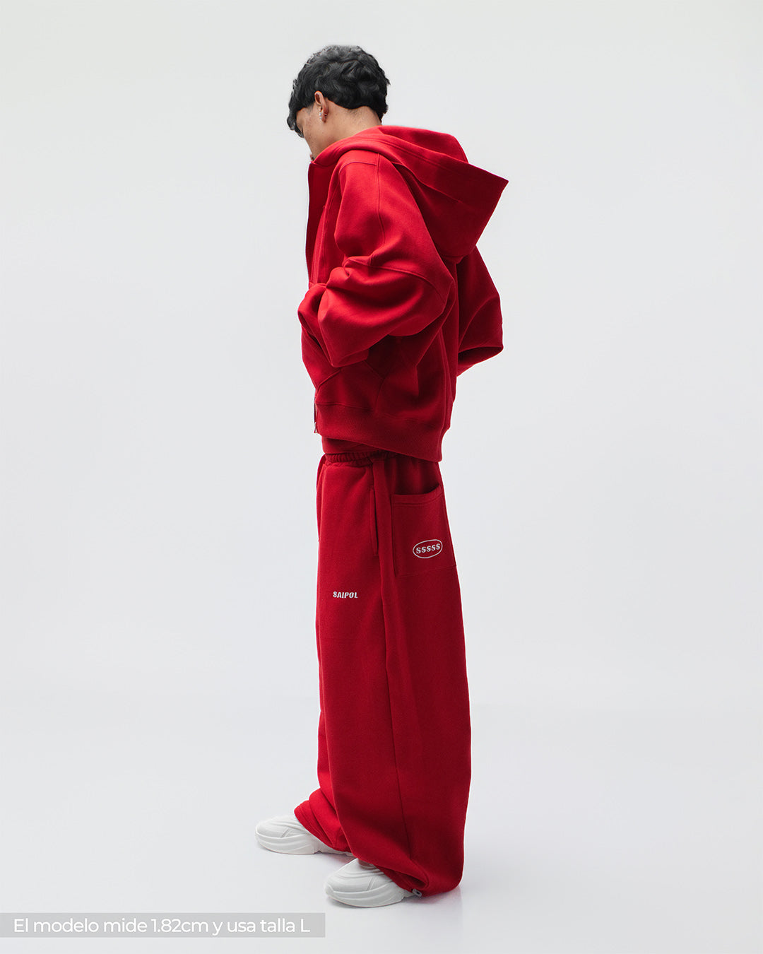 Zip Hoddie Rojo