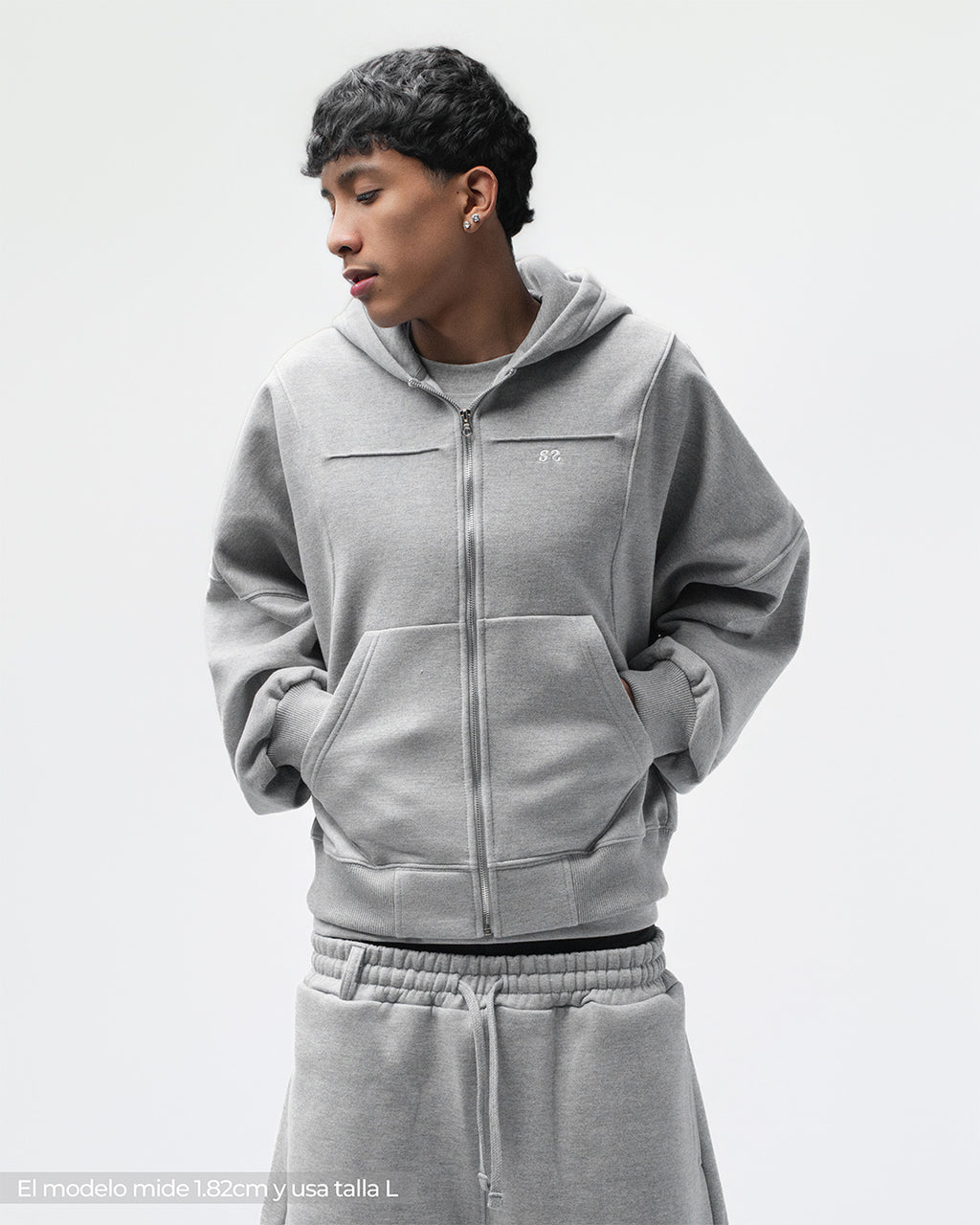 Zip Hoddie Melange