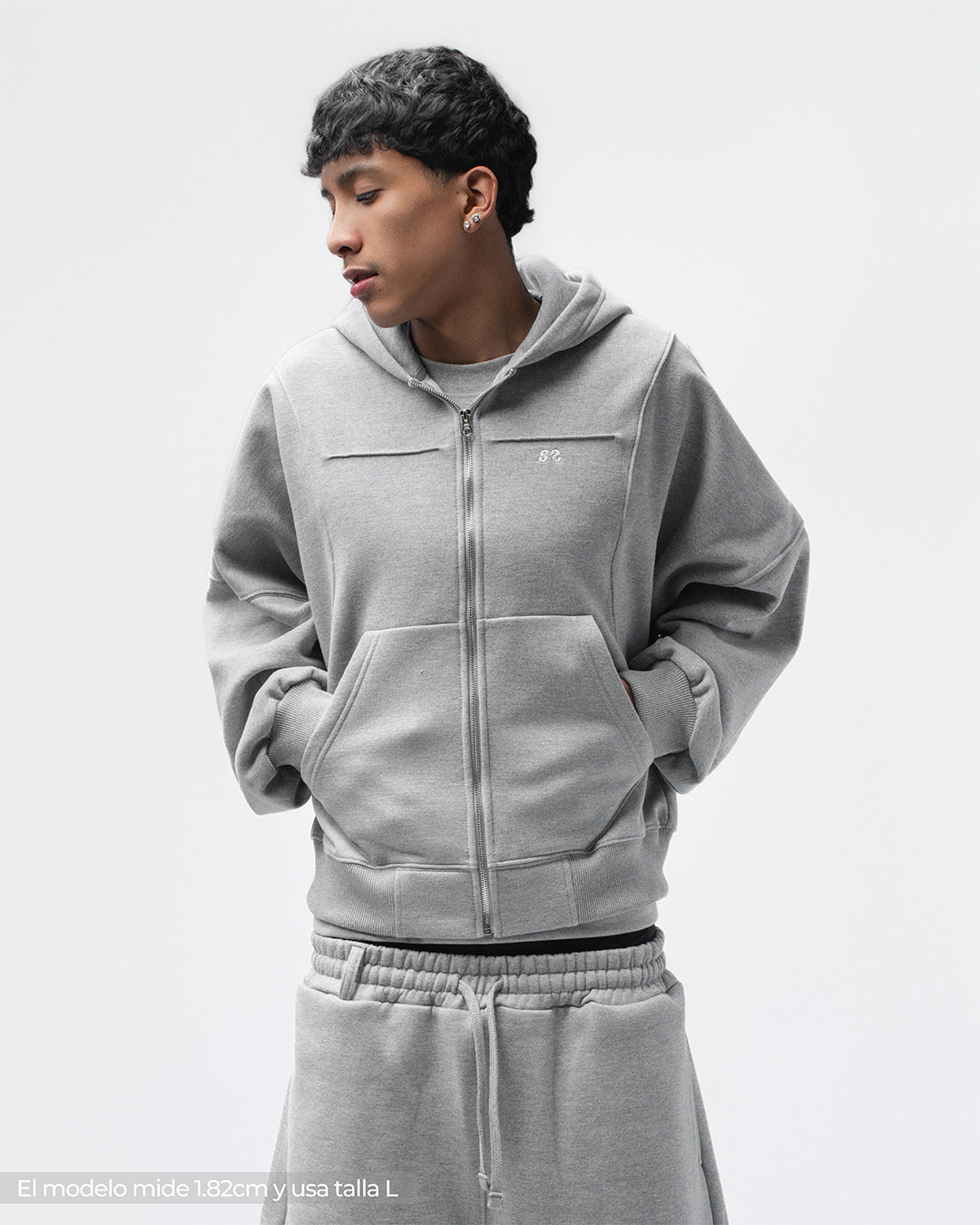 Zip Hoddie Melange