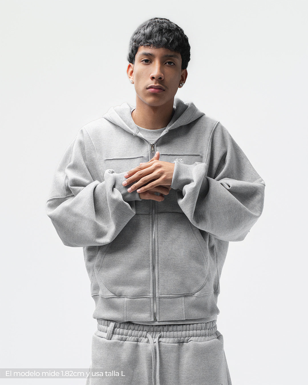Zip Hoddie Melange