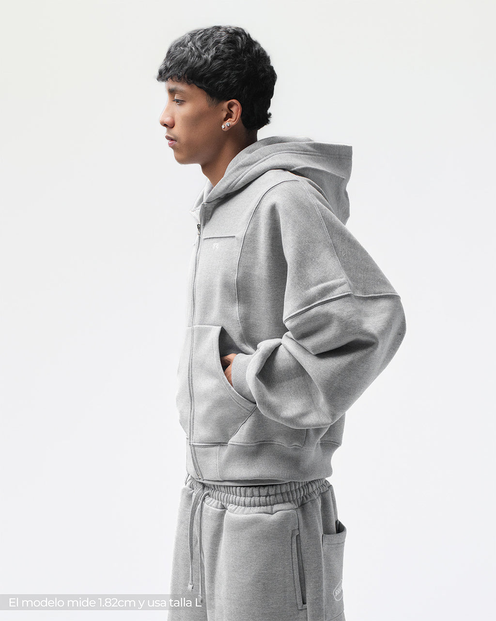 Zip Hoddie Melange