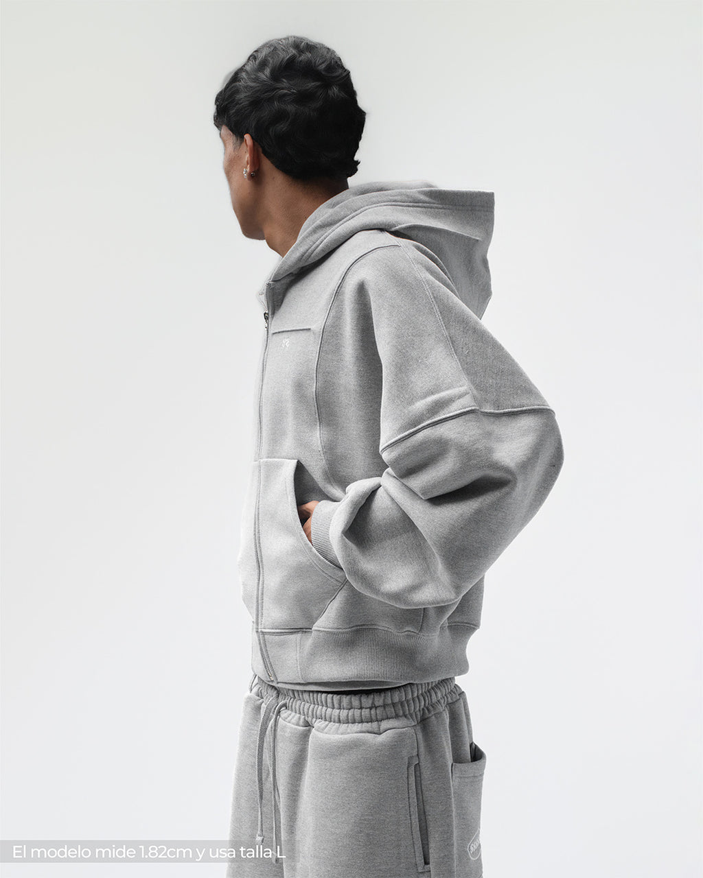 Zip Hoddie Melange
