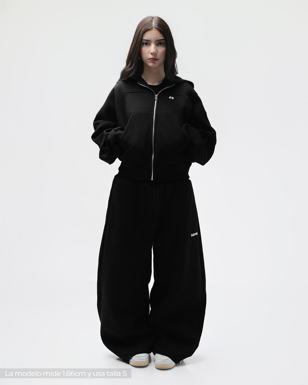 Zip Hoddie Negro