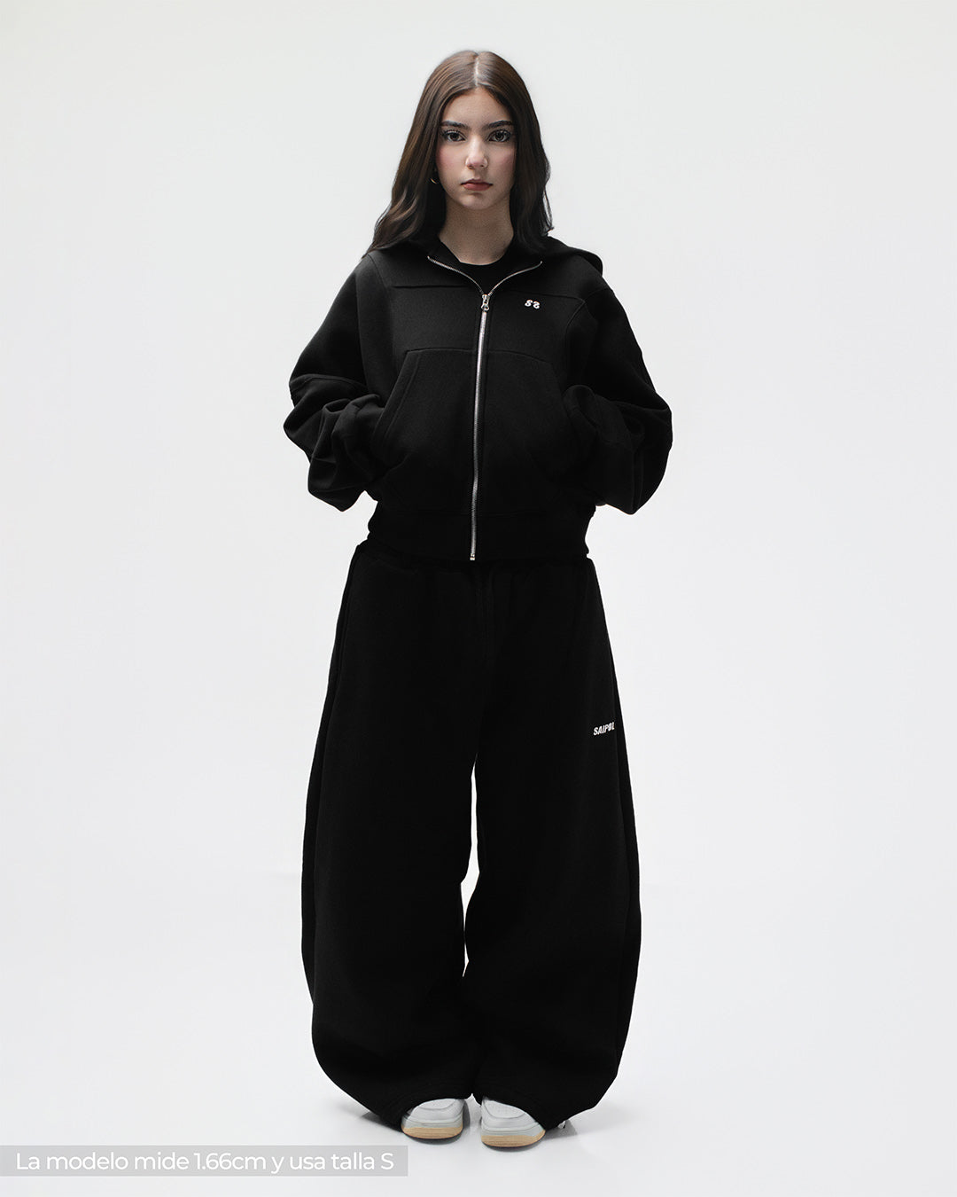 Zip Hoddie Negro