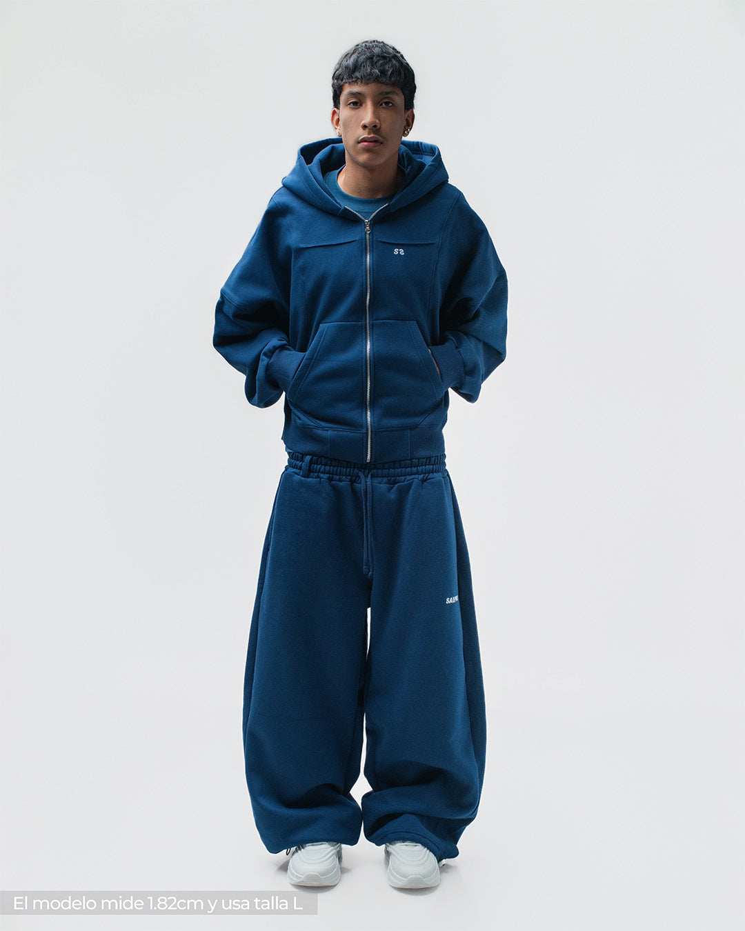 Zip Hoddie Azul