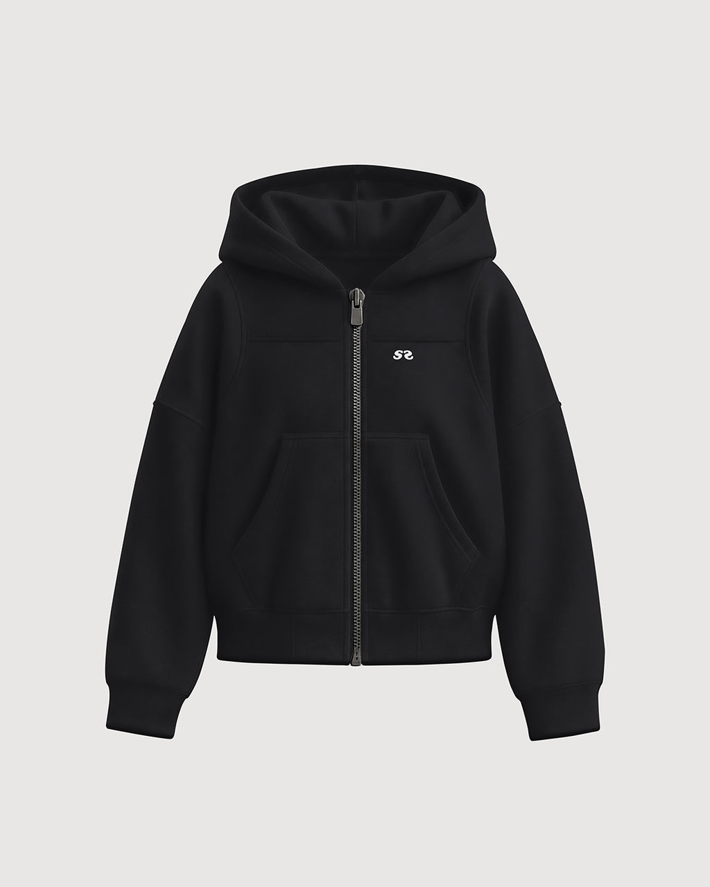 Zip Hoddie Negro