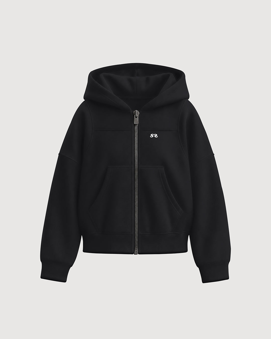Zip Hoddie Negro